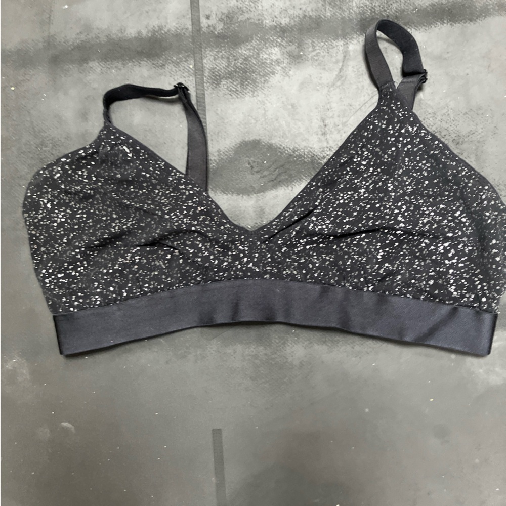Elegant Black Speckled Bralette